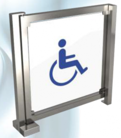 Puerta de acceso para discapacitados motrices